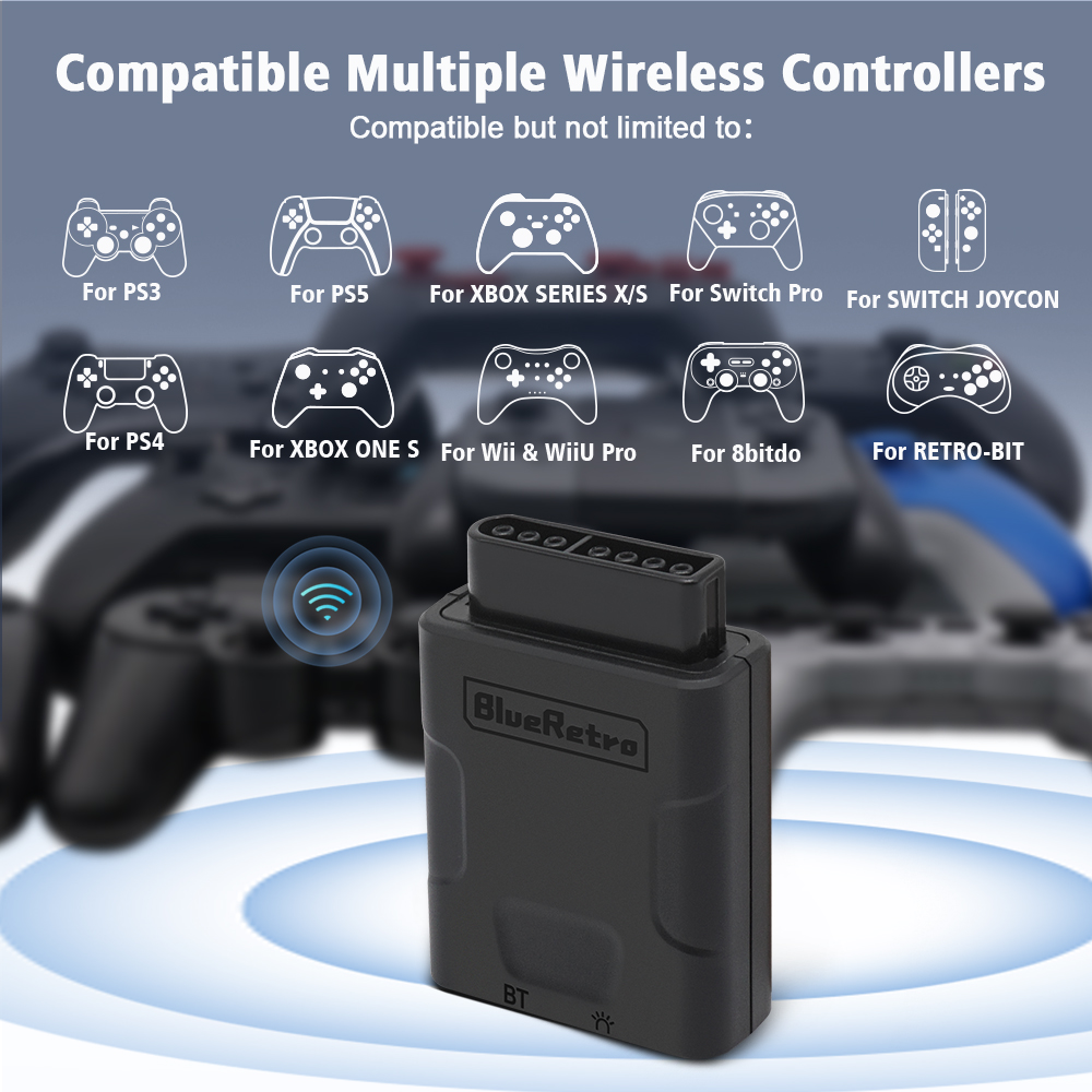 Gaming Console For Tv Xbox - RetroScaler Blueretro Wireless Controller Adapter For