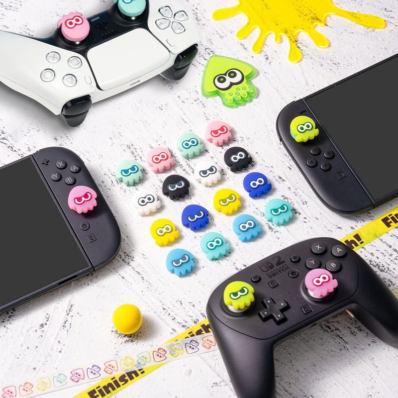 Thumb Grip Joystick - Thumb Grip Caps Splatoon Squid Glow