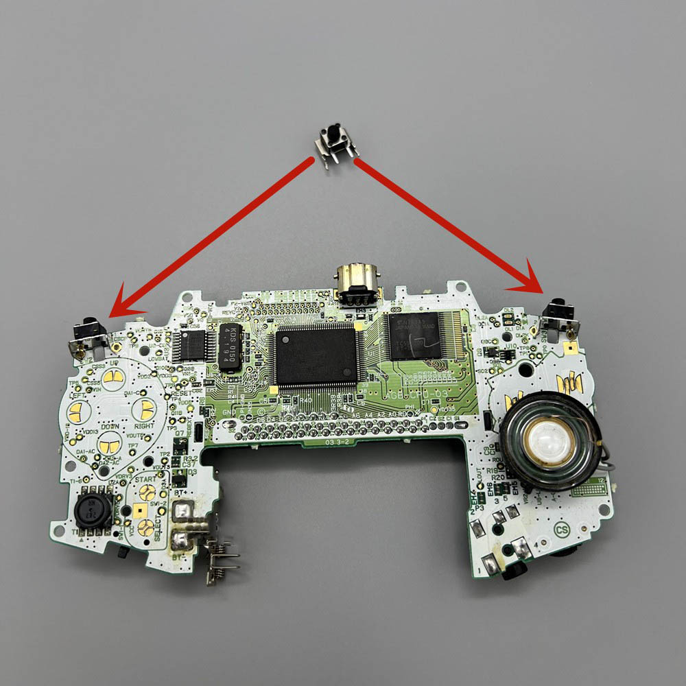 Gaming Console Buttons - For GBA Game Console Mainboard L