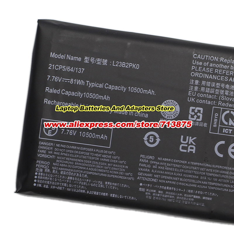 81Wh L23B2PK0 Battery 7.76V 10 - Gaming Console Lenovo ulasan dan harga