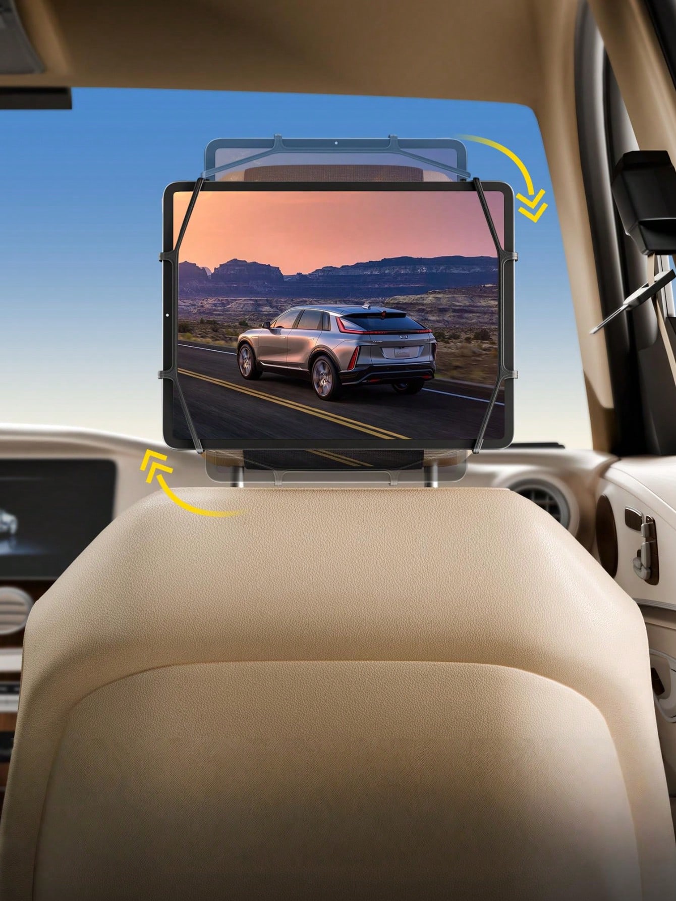Car Headrest Tablet Holder – 3 - Gaming Console Ipad ulasan dan harga