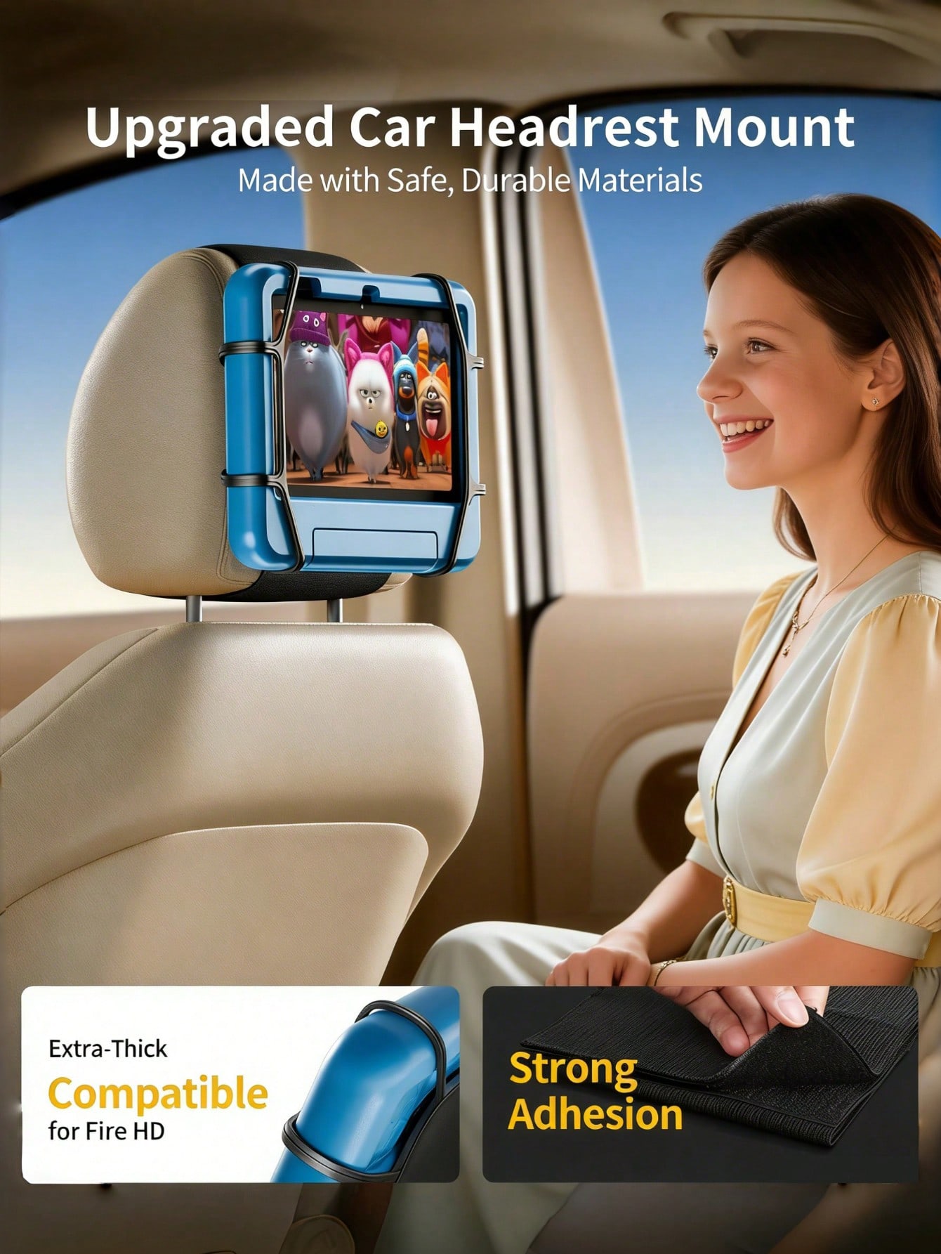 Car Headrest Tablet Holder – 3 - Gaming Console Ipad ulasan dan harga