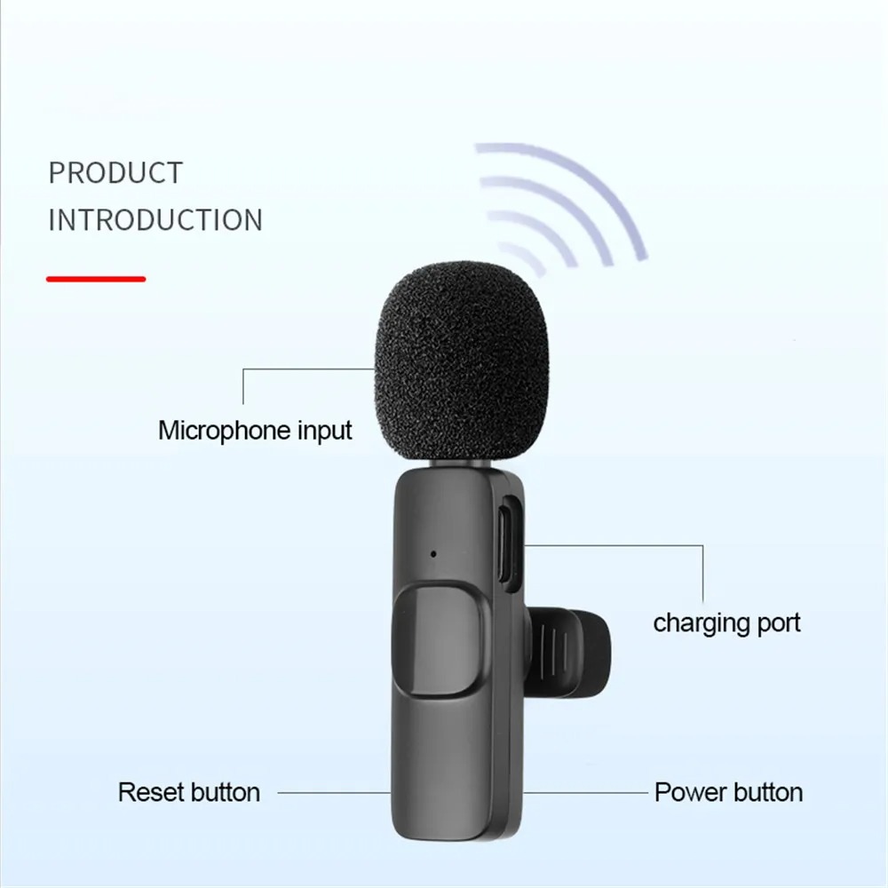 2.4G Wireless Lavalier Microph - Gaming Console Ipad ulasan dan harga