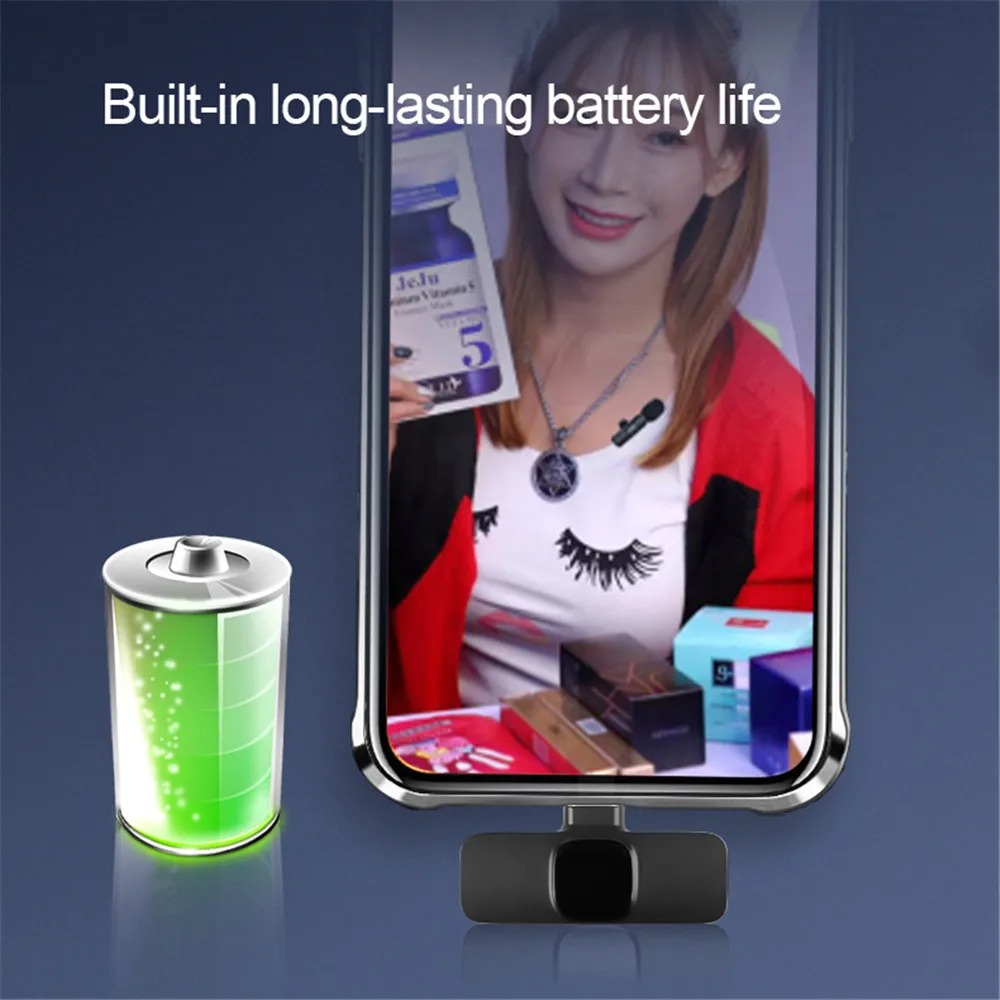 2.4G Wireless Lavalier Microph - Gaming Console Ipad ulasan dan harga