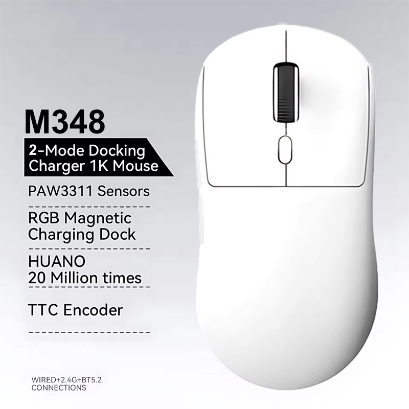 M348 2.4G Wireless Mouse Recha - Gaming Console Ipad ulasan dan harga