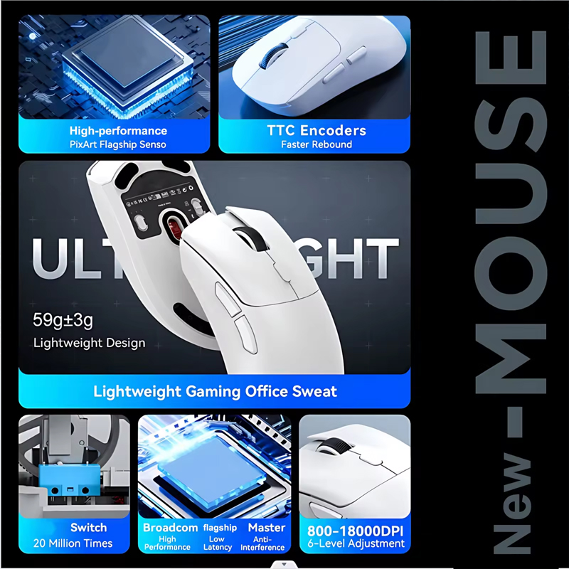 M348 2.4G Wireless Mouse Recha - Gaming Console Ipad ulasan dan harga