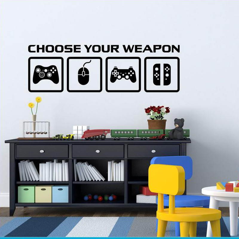 Video Game Decor Wall Decal  C - Gaming Console Wallpaper ulasan dan harga