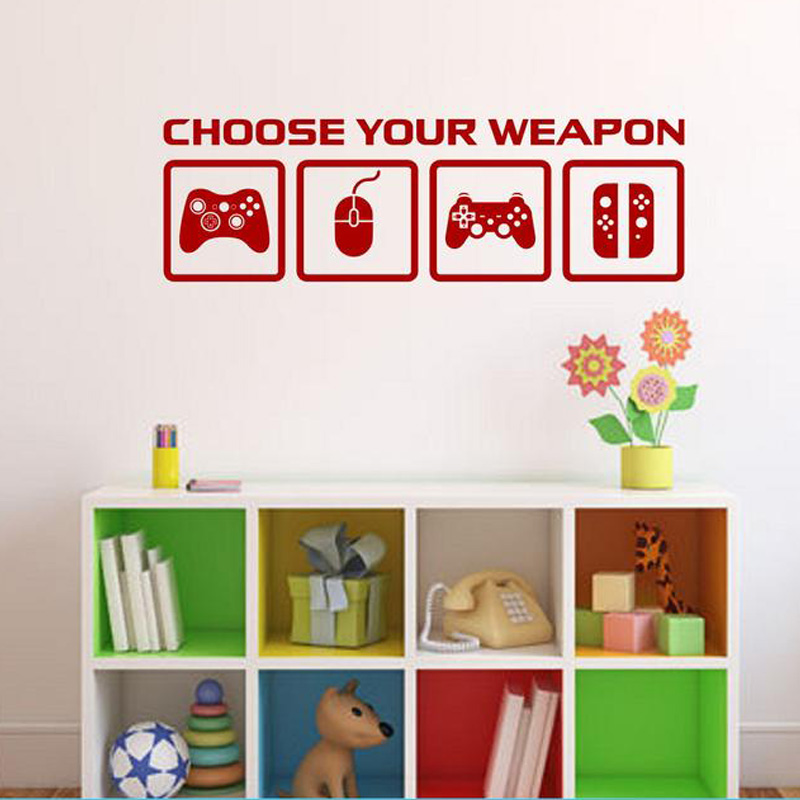 Video Game Decor Wall Decal  C - Gaming Console Wallpaper ulasan dan harga