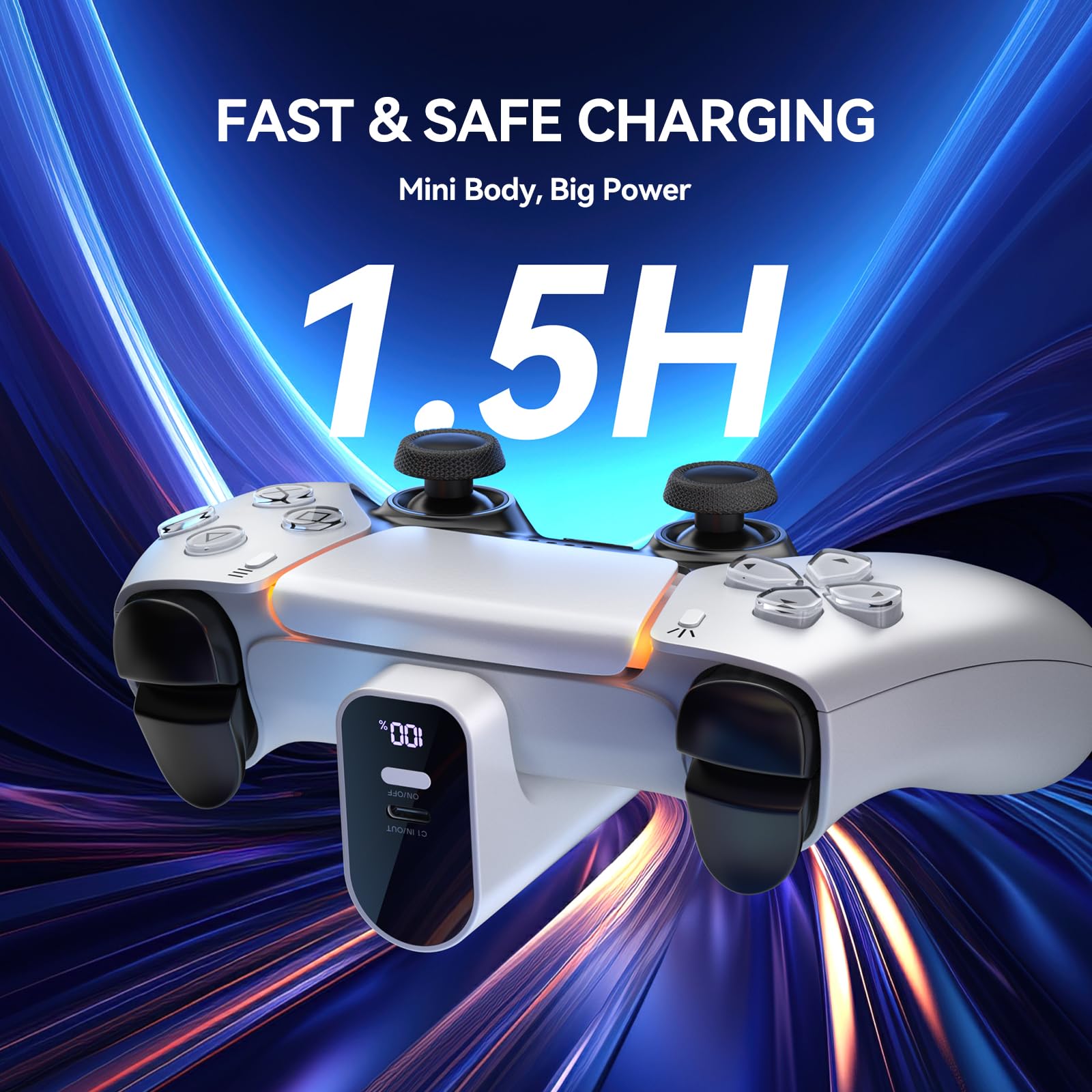 Charger for PS5 Controller, Ba - Sony Controller Dualsense Edge ulasan dan harga