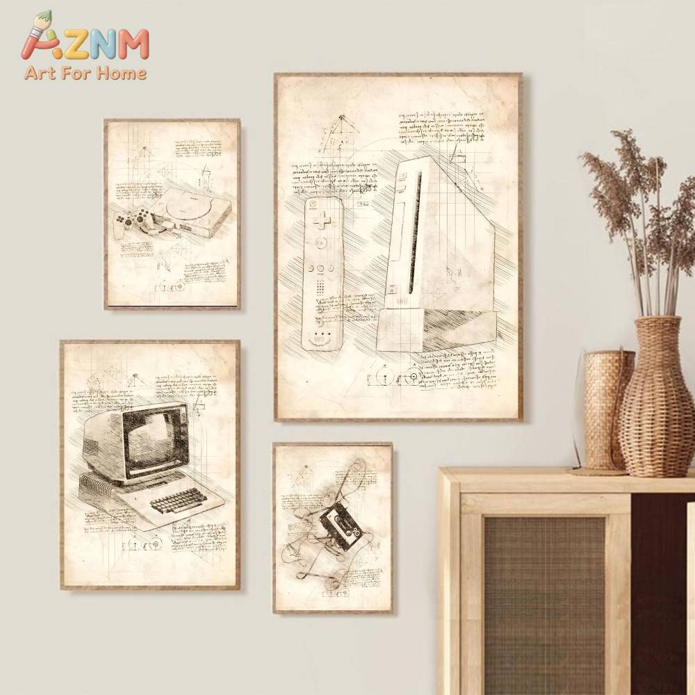 AZNM Vintage Game Console Sket - Gaming Console Room ulasan dan harga