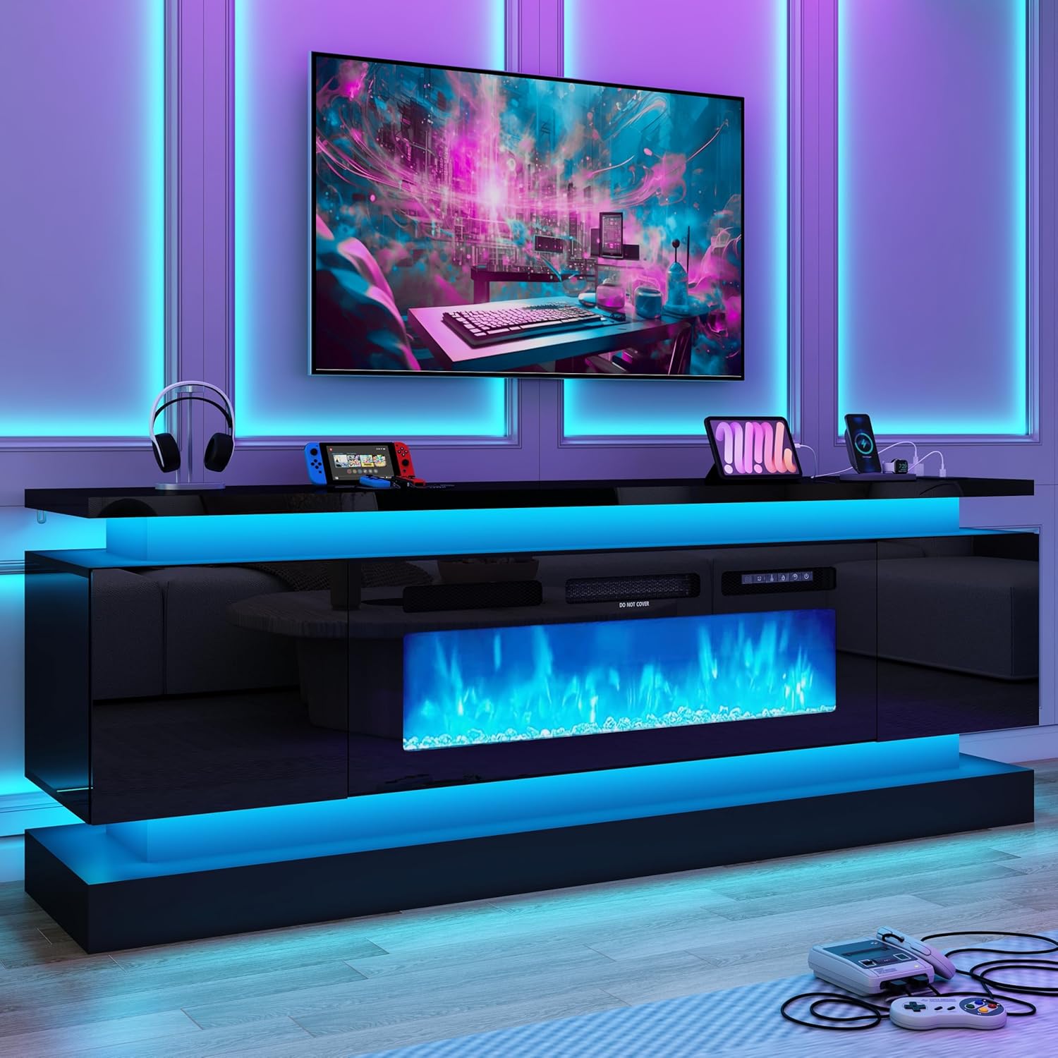71IN LED TV Stands w/40 inch F - Gaming Console Room ulasan dan harga