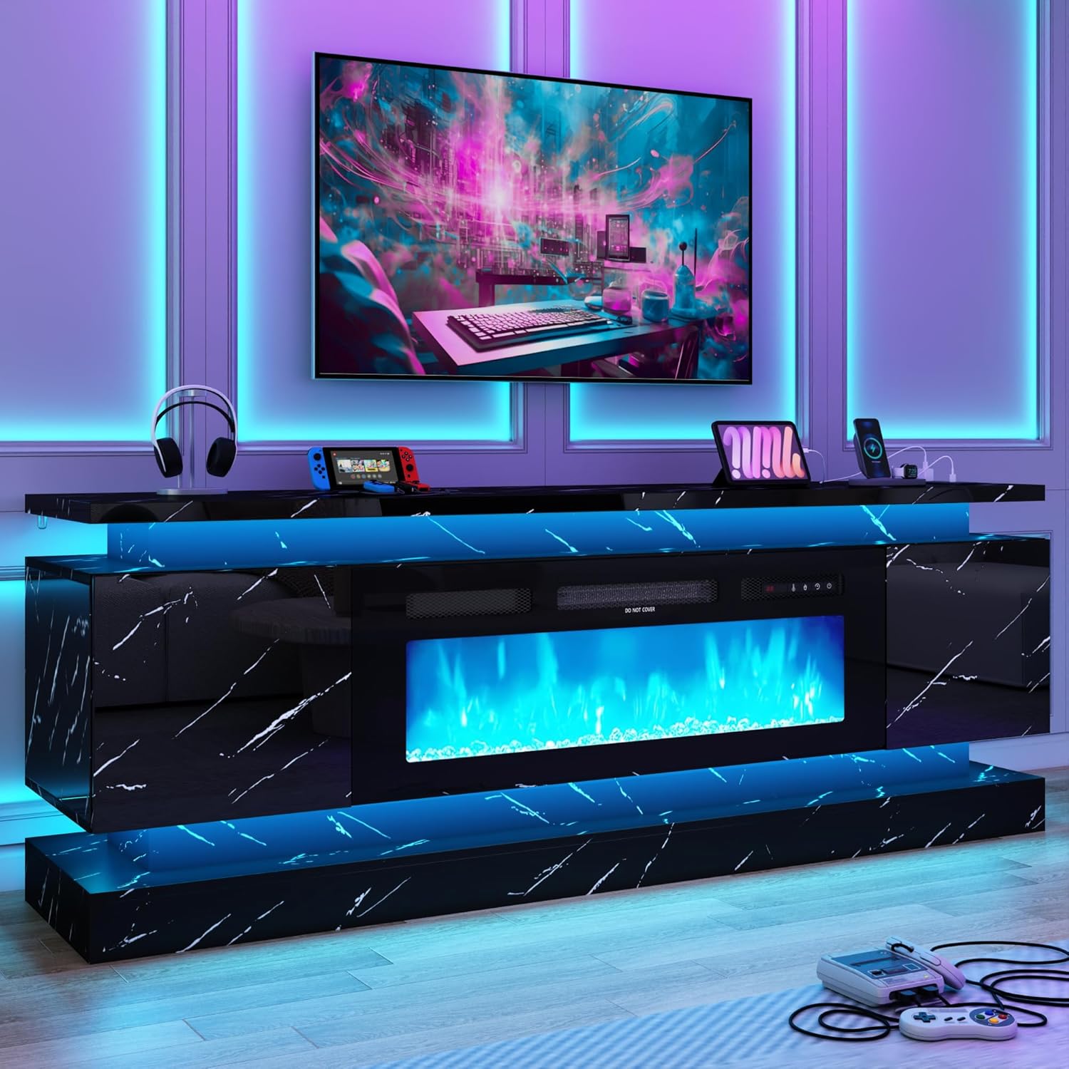 71IN LED TV Stands w/40 inch F - Gaming Console Room ulasan dan harga
