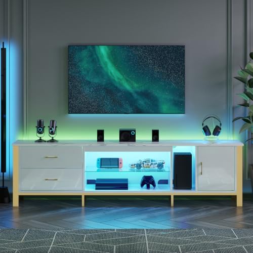 TV Stand for 75/80/85 inch TVs - Gaming Console Room ulasan dan harga