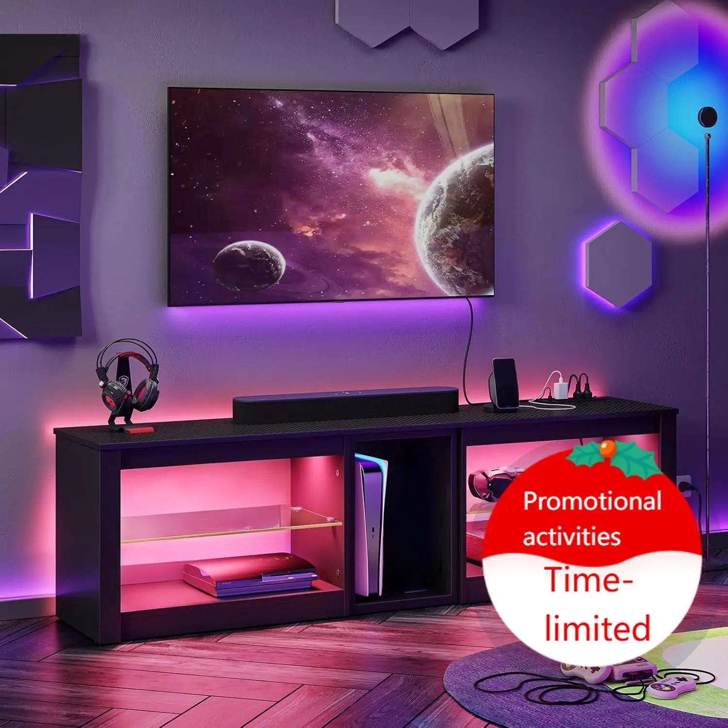 Entertainment Center for PS5 T - Gaming Console Room ulasan dan harga