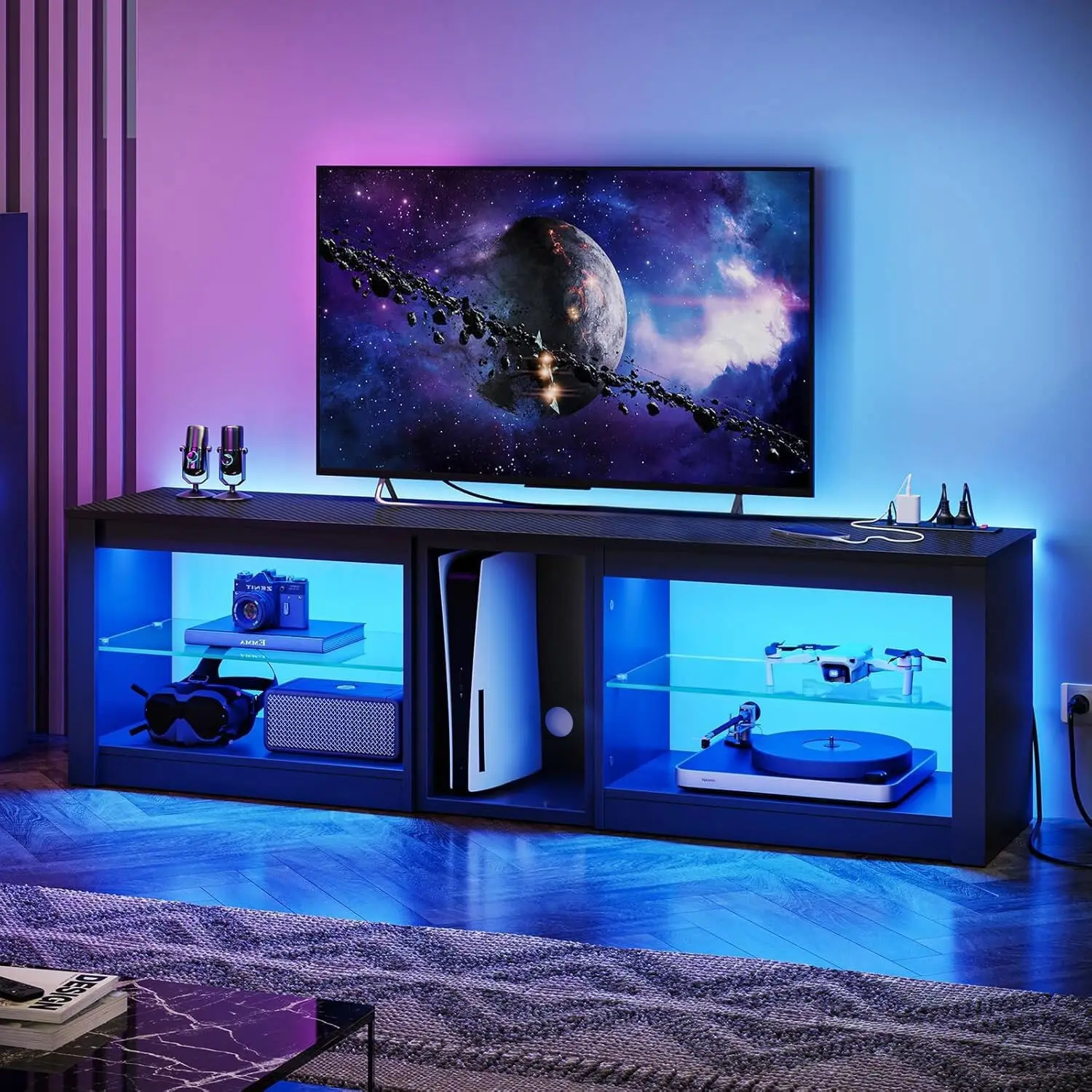Entertainment Center for PS5 T - Gaming Console Room ulasan dan harga