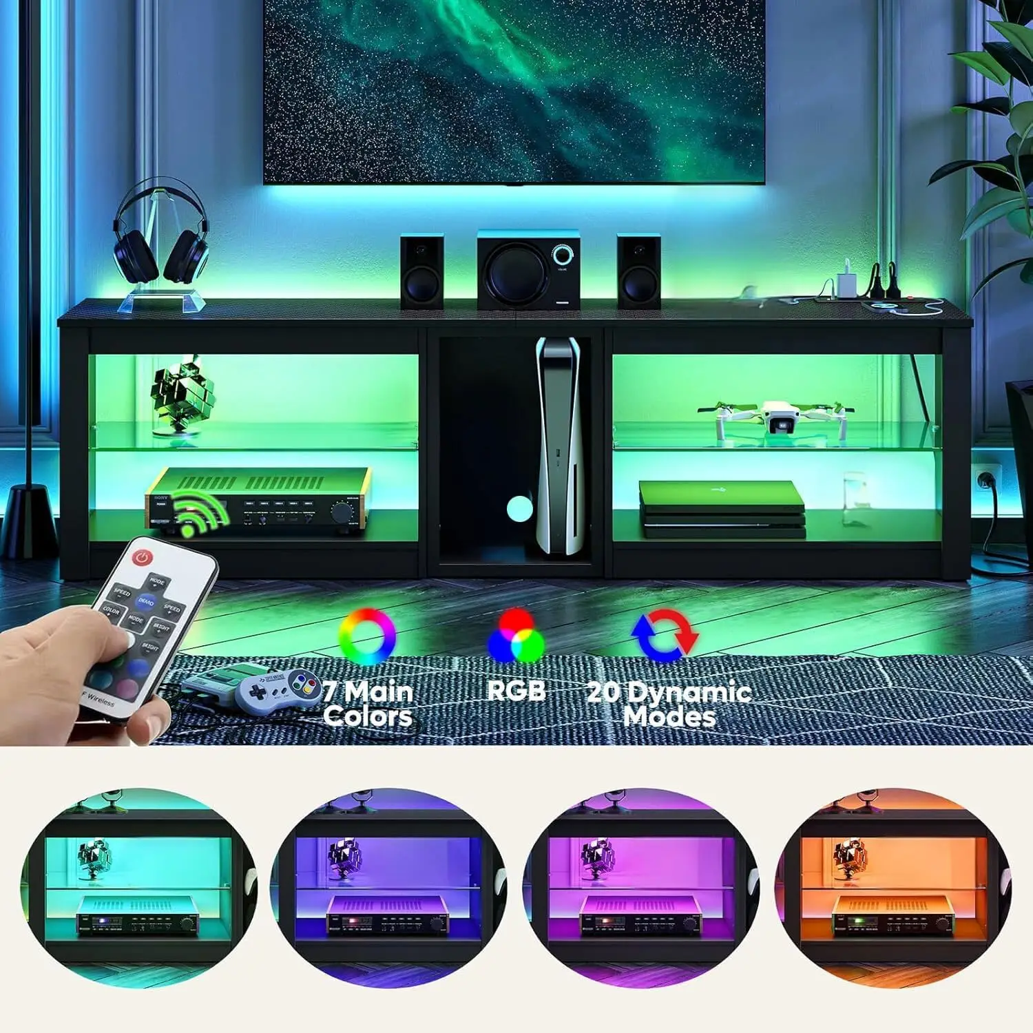 Entertainment Center for PS5 T - Gaming Console Room ulasan dan harga