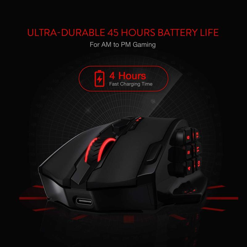 Redragon M913 Gaming 16000 DPI - Gaming Console Buttons ulasan dan harga